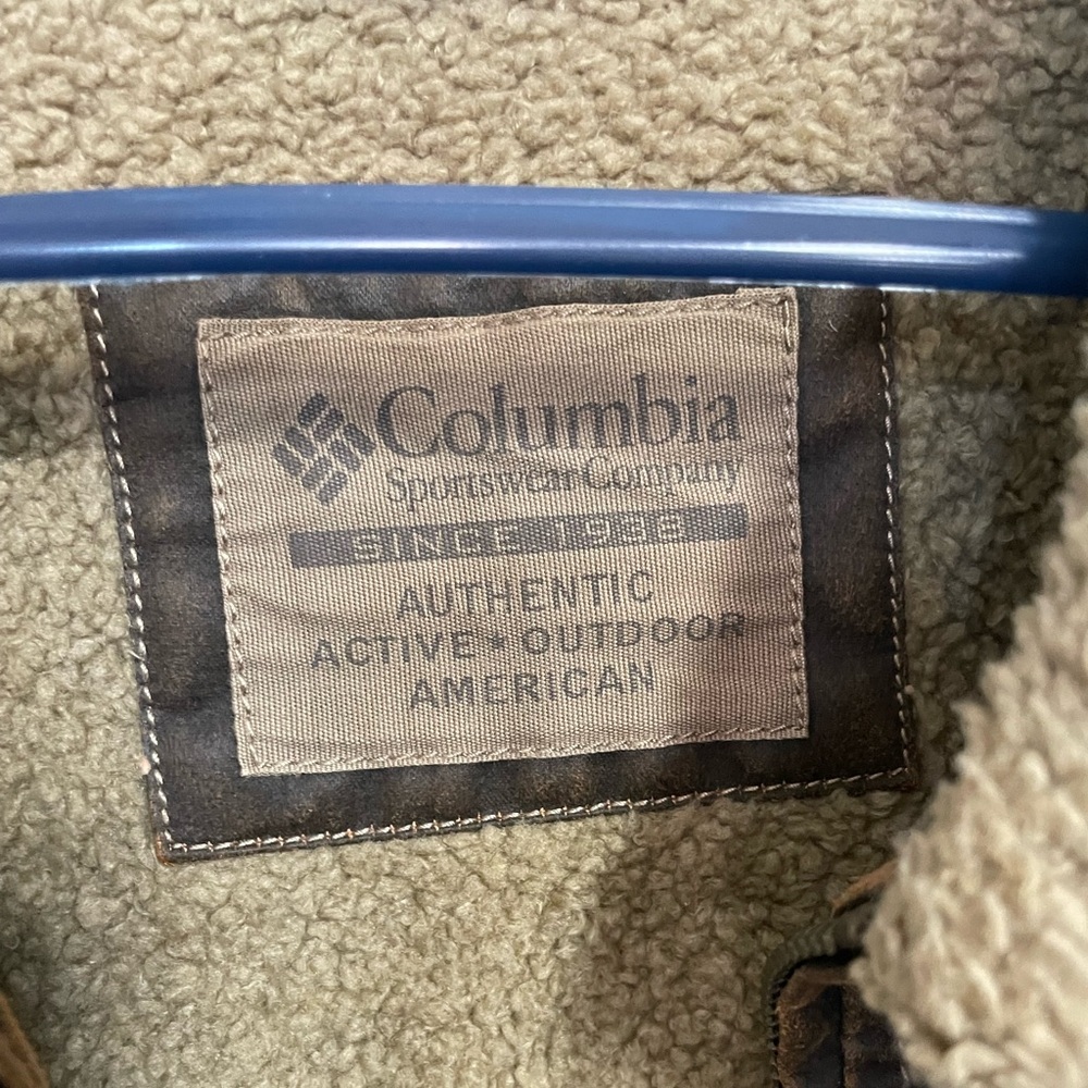 Columbia Leather winter/cold Jacket